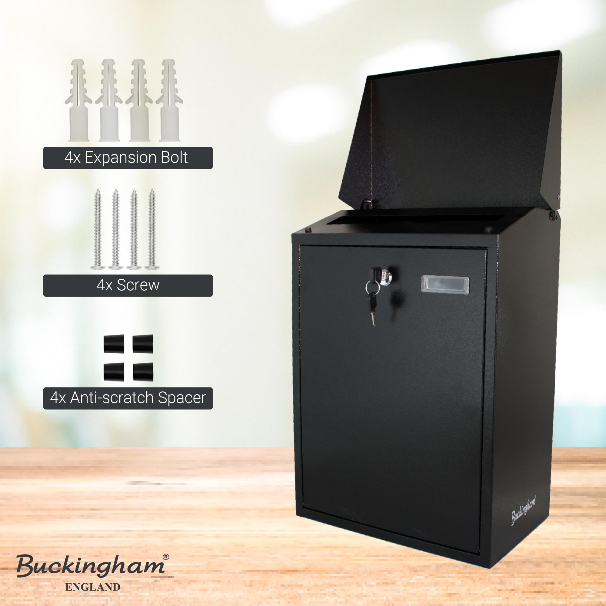 Boîte Aux Lettres Dropbox Verticale à Verrouillage Mural S R Et S Curis Grand Fabriqu En Acier Galvanis Yulli