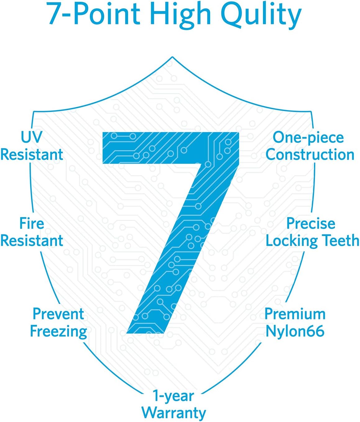 Zip Ties 12 inch (1000 Pack), Black, 50lbs Tensile Strength, UV Resistant Cable Ties for indoor and outdoor by Karoka