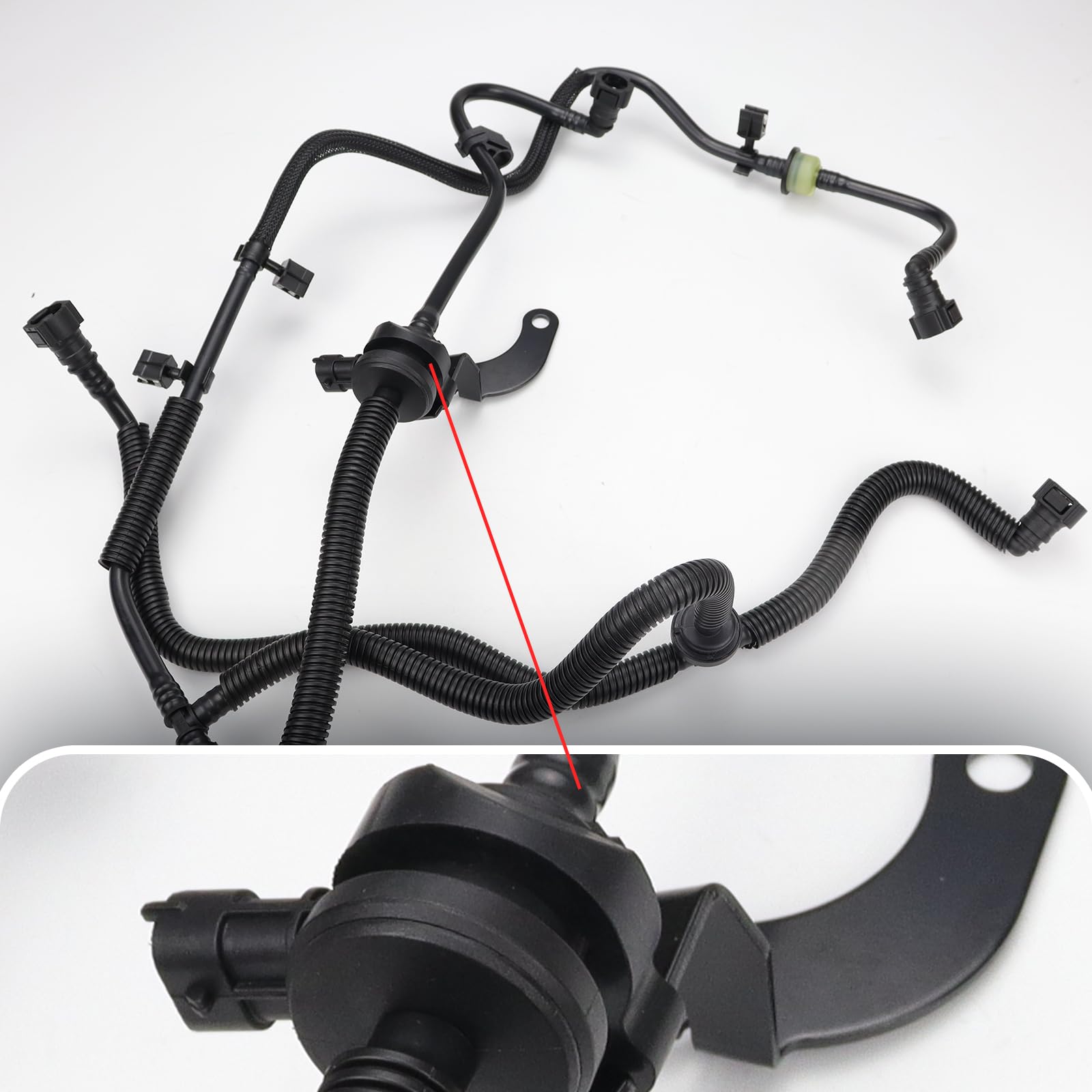 Valve De Purge Réservoir Vapeur Pour Ford Edge 2.0L 2015-2019 - Compatible F2GZ-9D289-A, En ABS Noir - 10