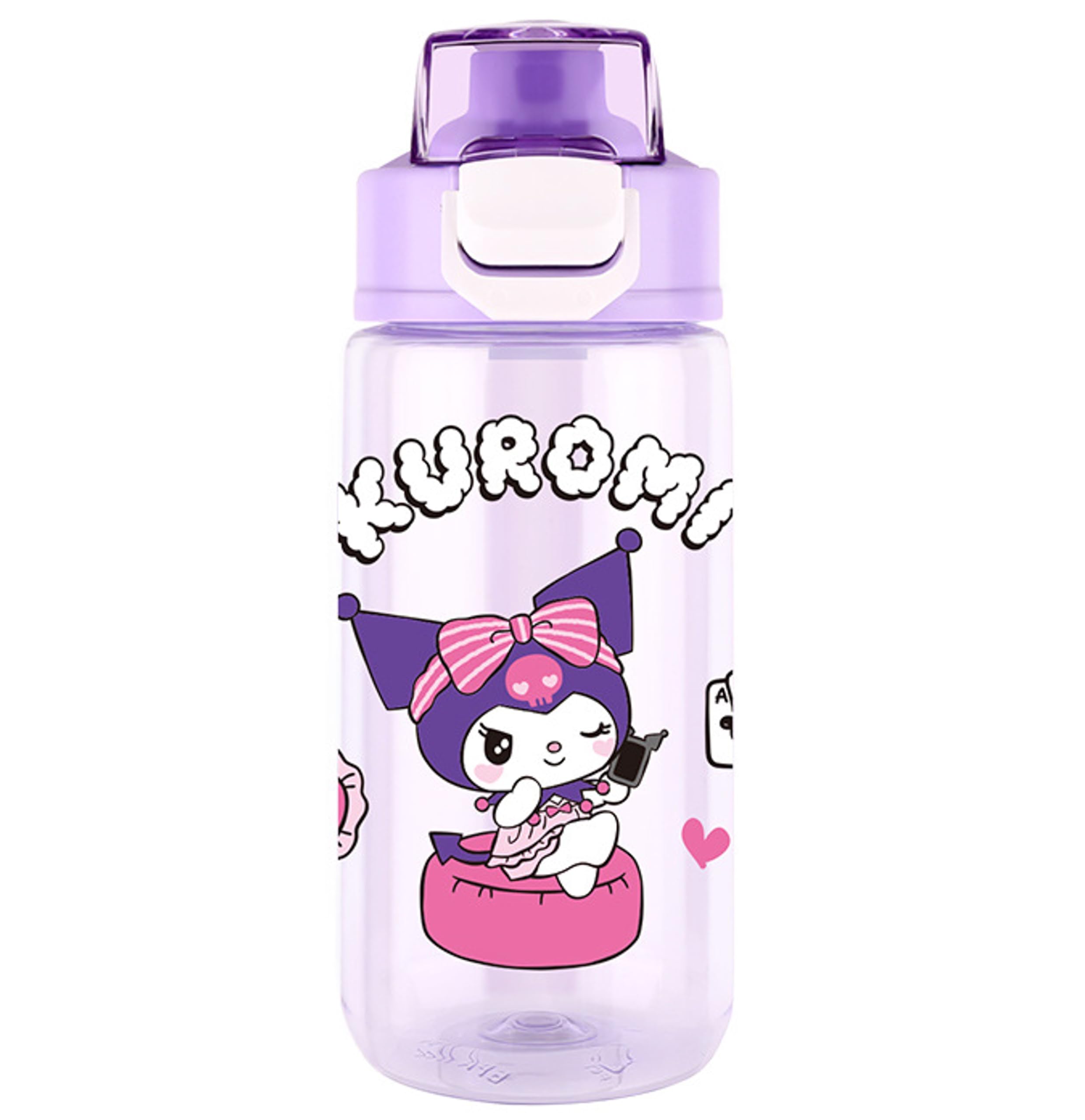 Amazon.com: Many Rainbows Kuromi Water Bottle with Handle 550ml