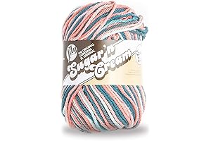 Sugar'n Cream Super Size Peaches and Cream Yarn in Coral Seas Ombre