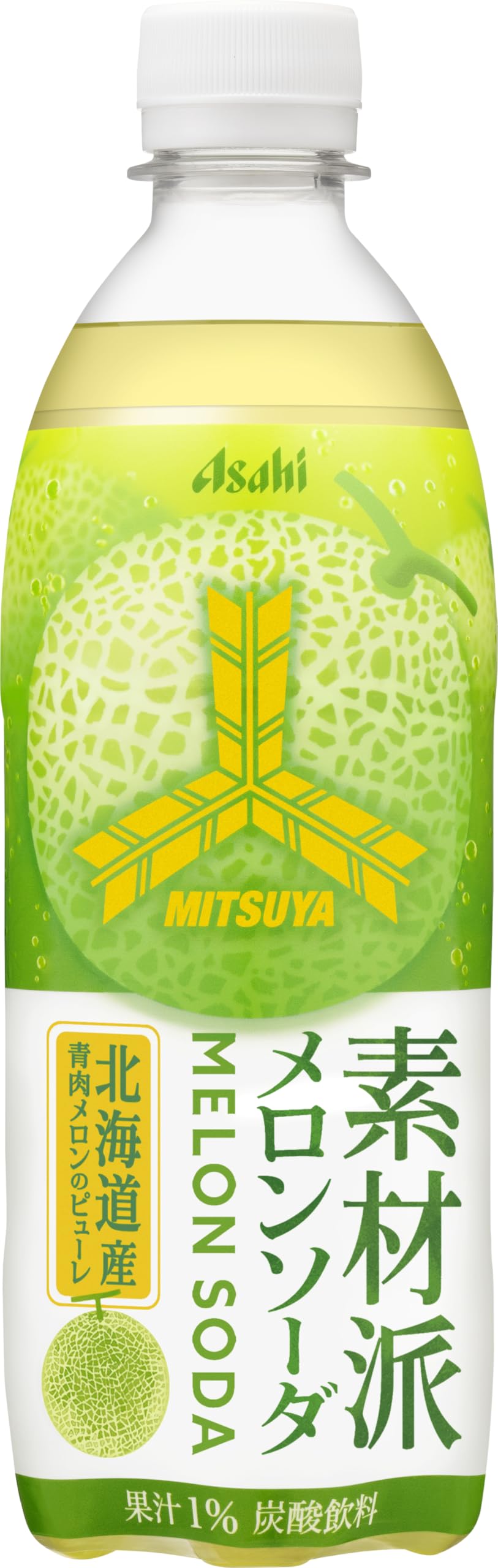めろんそーだ Amazon.co.jp: アサヒ飲料 三ツ矢素材派メロンソーダ 500ml×24本