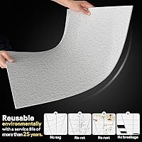 Vista 3 de Azulejos de techo profesionales impresos de 2 x 2 pies, panel de techo de PVC de 24 x 24 pulgadas, impermeable, lavable y resistente al fuego, PVC