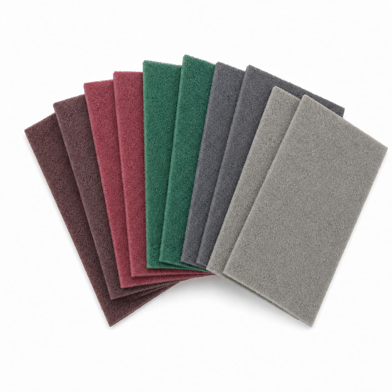 10 Pcs Abrasive Pads 150x230mm, 5 Grits 600-3000 for Metal Wood Steel
