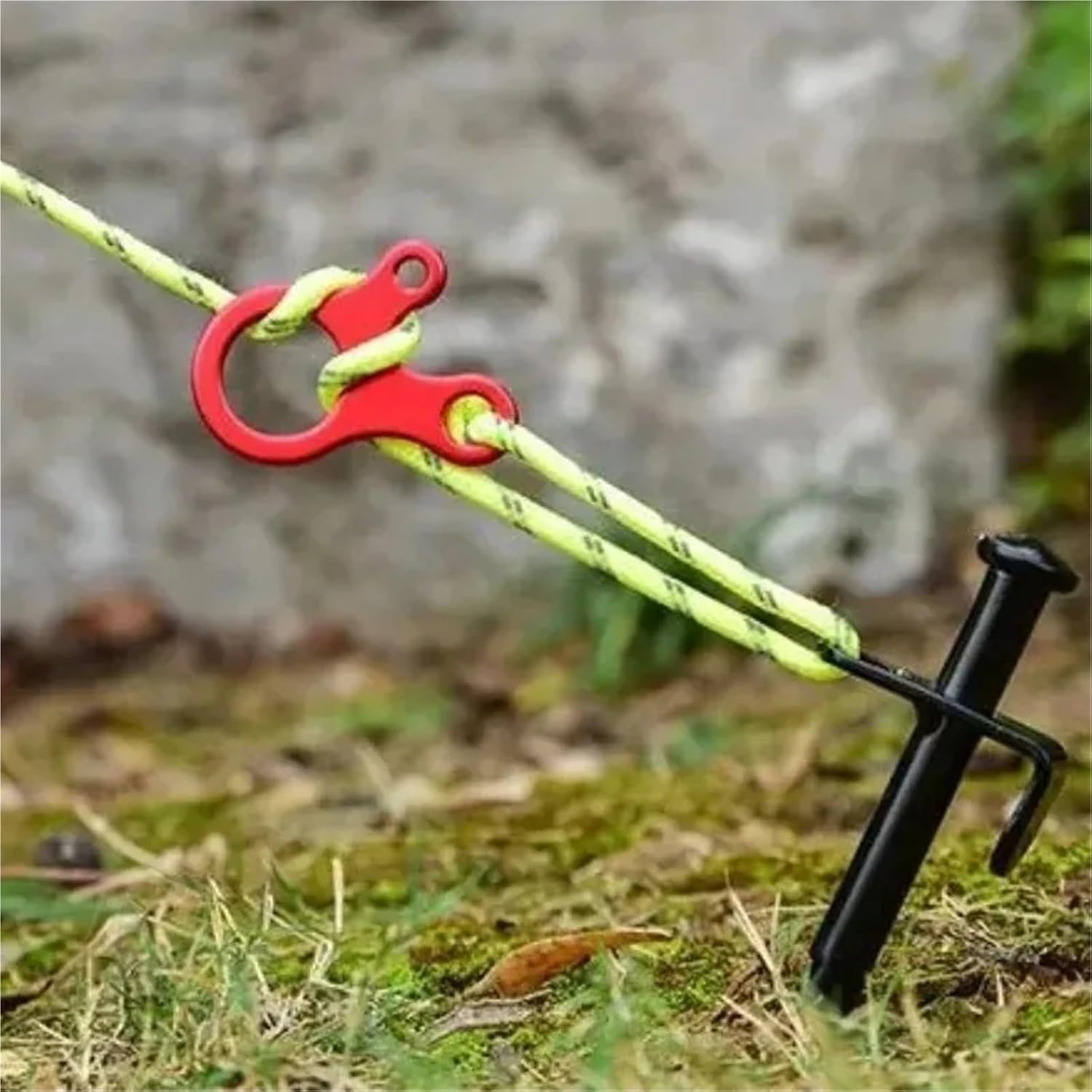 Guyline Tensioner 80 PCS Wind Rope Buckle Aluminium Alloy Cord Buckles For Outdoor