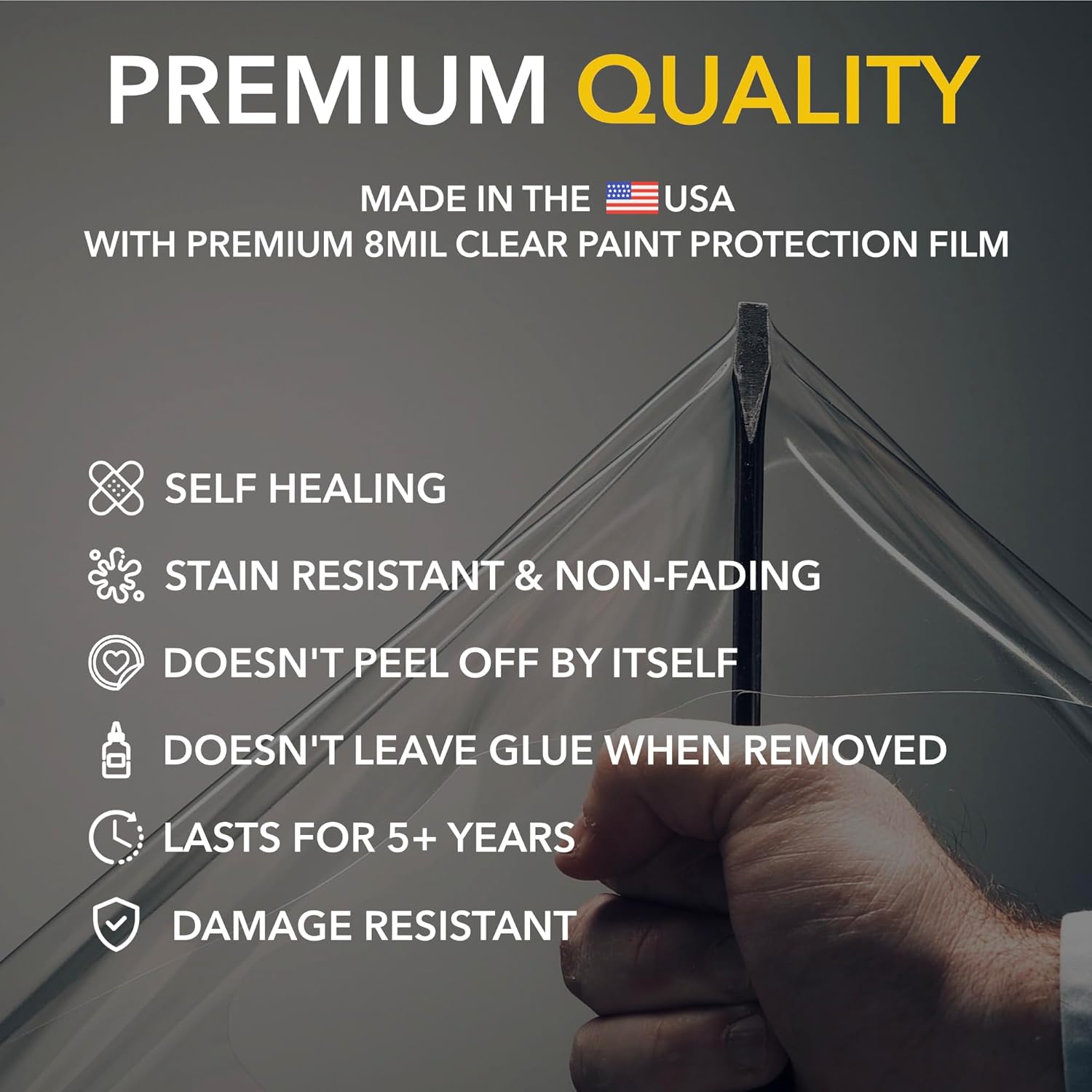 TWRAPS Mini Bumper PPF for Tesla Model Y 2026 Juniper, Custom Fit Anti Scratch 8.5mil Paint Protection Film Cover, Clear Self Healing Shield Guard, Precut Kit Premium Protective TPU Overlay