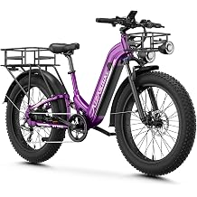 Aipas M1 Max Electric Bike, 1800W Peak Motor Ebike for Adults, 26"x 4" Fat Tire E-Bike, 48V 17.5Ah Battery Electric Mountain Bike, 85 Miles Hydraulic Disc Brakes Electric Bicycle, Air Suspension