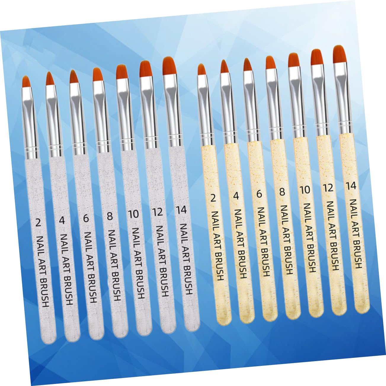 Healeved 42pezzi Pennelli Per Nail Art Pennelli Trasparenti Per Manicure e Decorazioni Unghie Per Artisti e Principianti