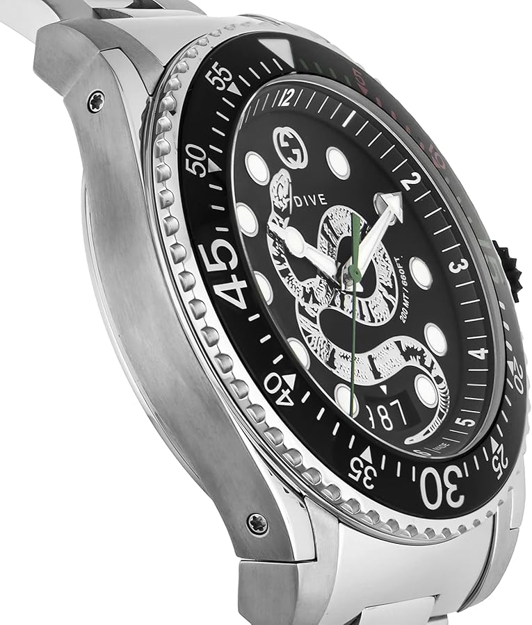 Amazon.co.jp: [GUCCI(グッチ)]メンズ 腕時計 YA136218 ブラック文字盤