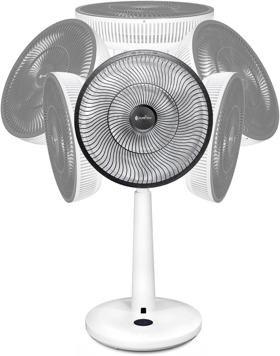 GreenTech Environmental pureFlow CIRCULATOR - Remote Control Oscillating Floor Fan