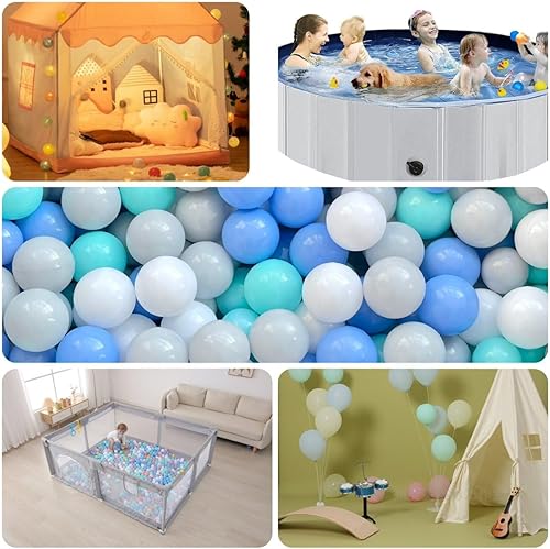 Miniatura 4 de Pelotas de 50010002000 unidades para jugar bolas de plástico para corralito de pelotas, sin BPA, a prueba de aplastamiento, túneles de arrastre para