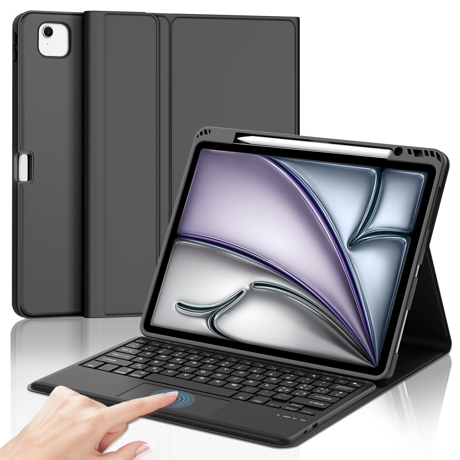 Tastiera per iPad Air 13 M4 2026/M3 2025/M2 2024/iPad Pro 12.9 3-6 Gen