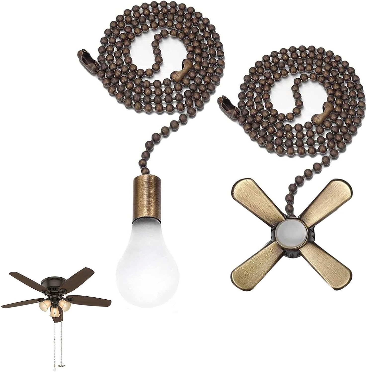 Amazon.co.jp シーリングファンプルチェーン 電球用プルロープスイッチエクステンダー2個 シーリングファン、ウォール