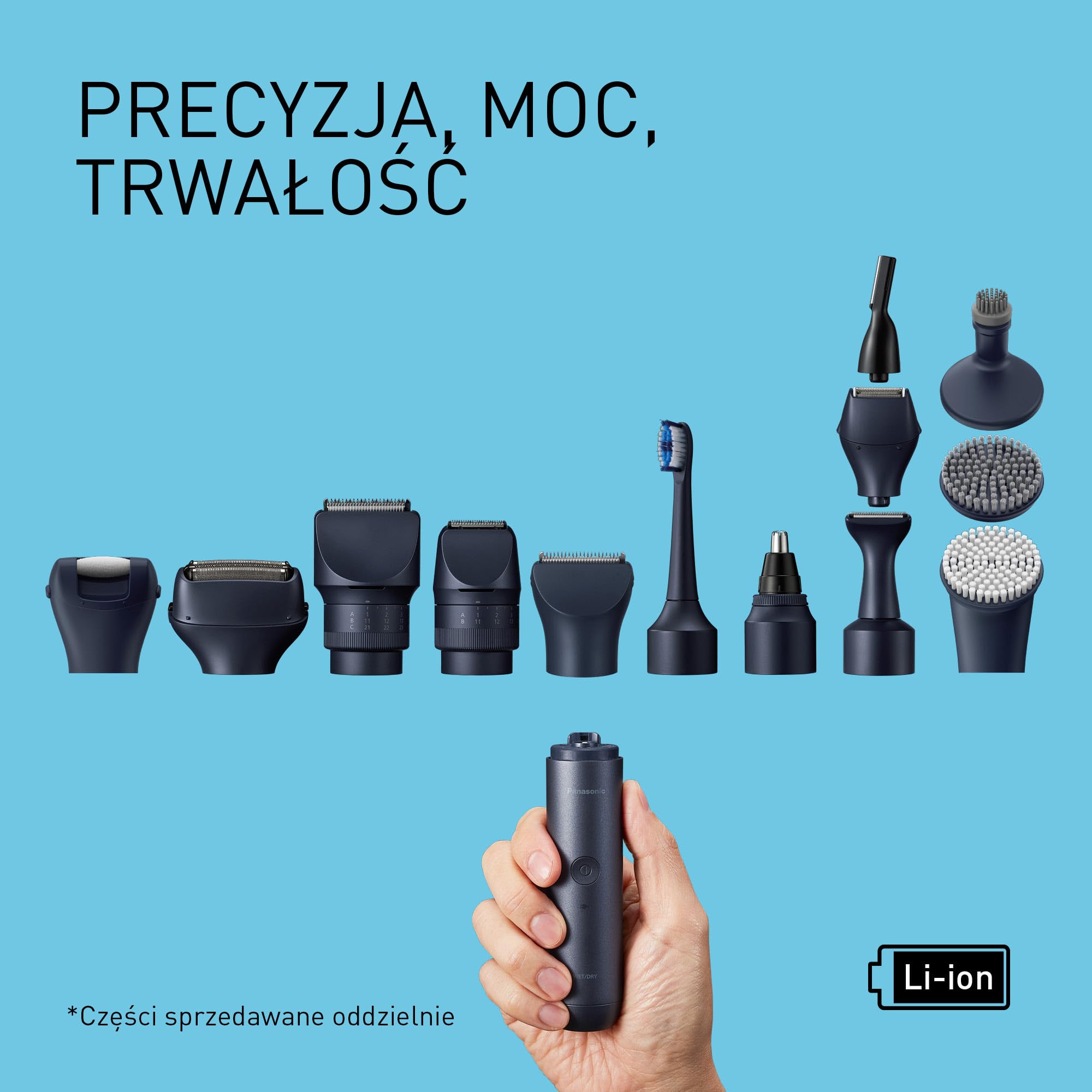 Panasonic ER-CBL1 MULTISHAPE modułowy system do pielęgnacji osobistej wodoodporny akumulator litowo-jonowy