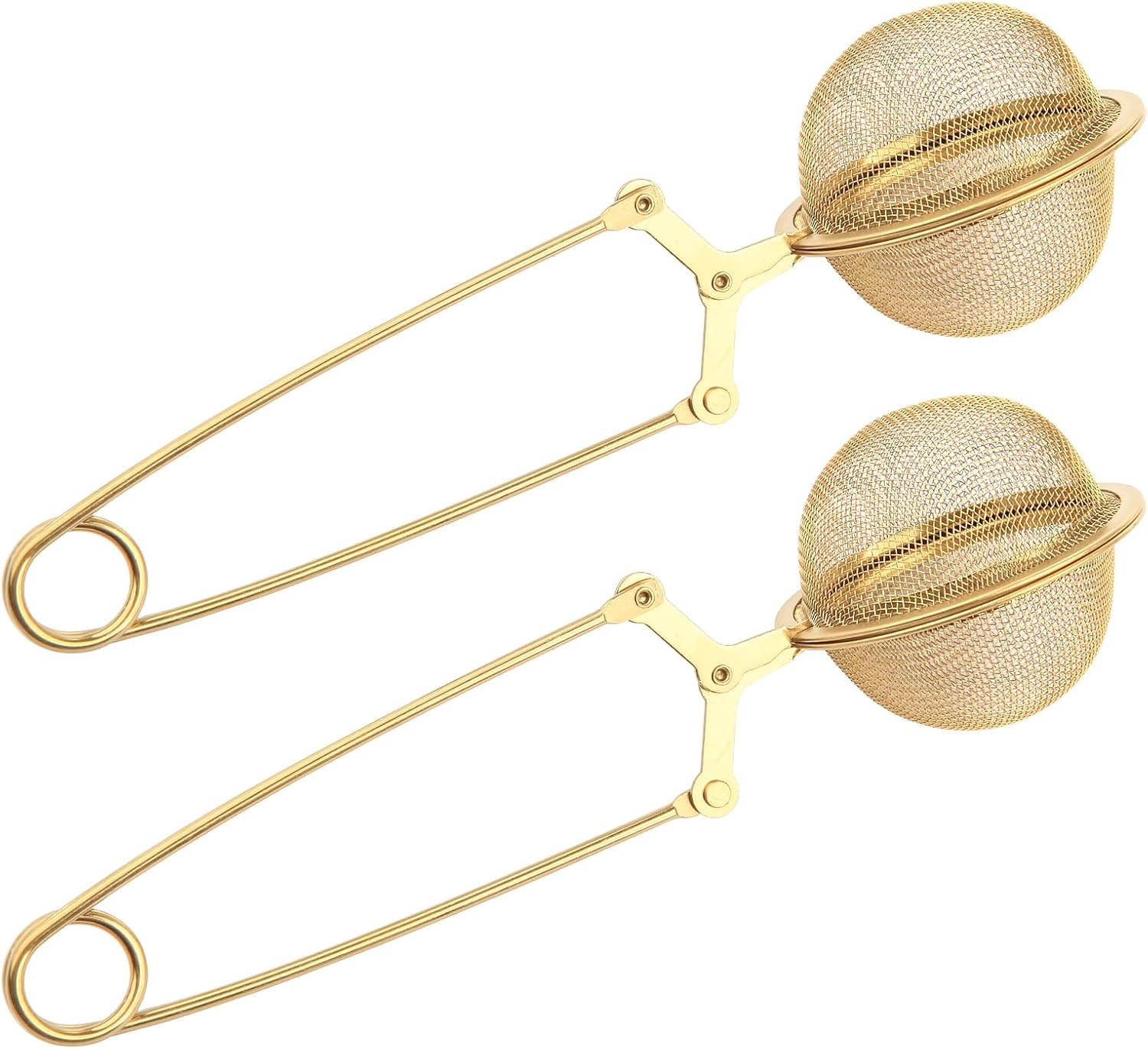 Luckyiren Snap Tea Ball Infuser with Handle; Premium Stainless Steel Fine Mesh