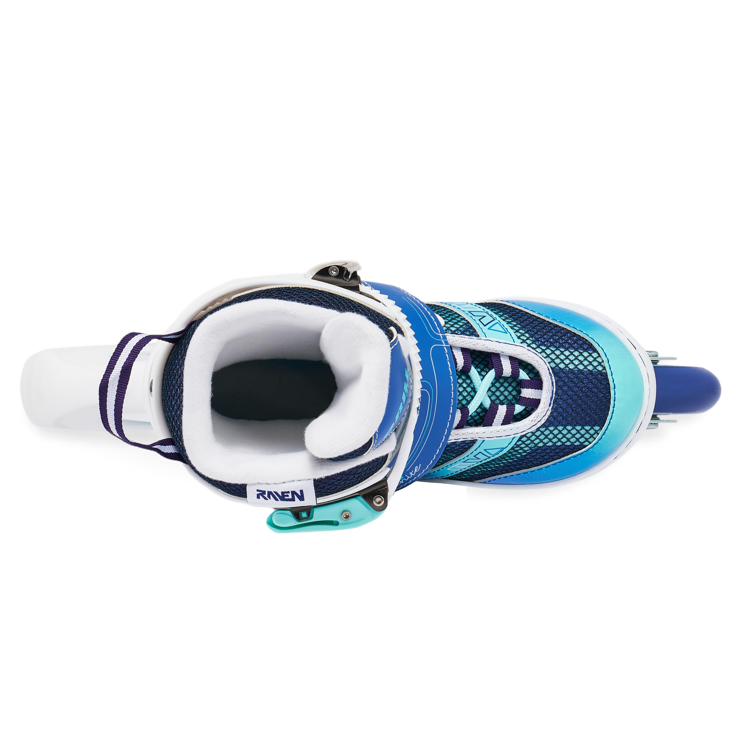 Raven - Roller en Ligne Drill Neo Chrome du 34 au 37 Adulte - Enfant Mixte Taille Ajustable Noir Raven