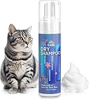 JOYCUDDLE Waterless Cat Shampoo No-Rinse Foam Bath - Licking Safe Dry Shampoo for Sensitive Kitten Skin, Reduces Dander Shedding Itch (7oz)