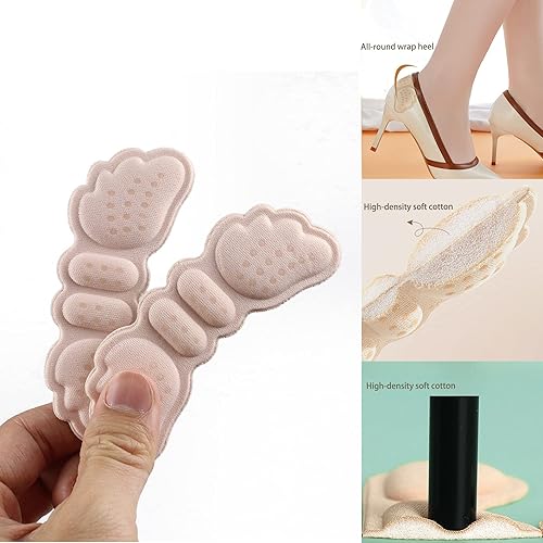 Miniatura 4 de TALLSOCNE Almohadillas de talón para zapatos que son demasiado grandes, agarres de talón para zapatos de mujer, protectores de talón para zapatos,
