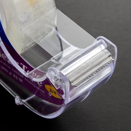 Miniatura 3 de BAZIC - Cinta transparente transparente con dispensador de 34 x 1296 pulgadas, cintas de papelería transparentes con acabado brillante, envoltura de