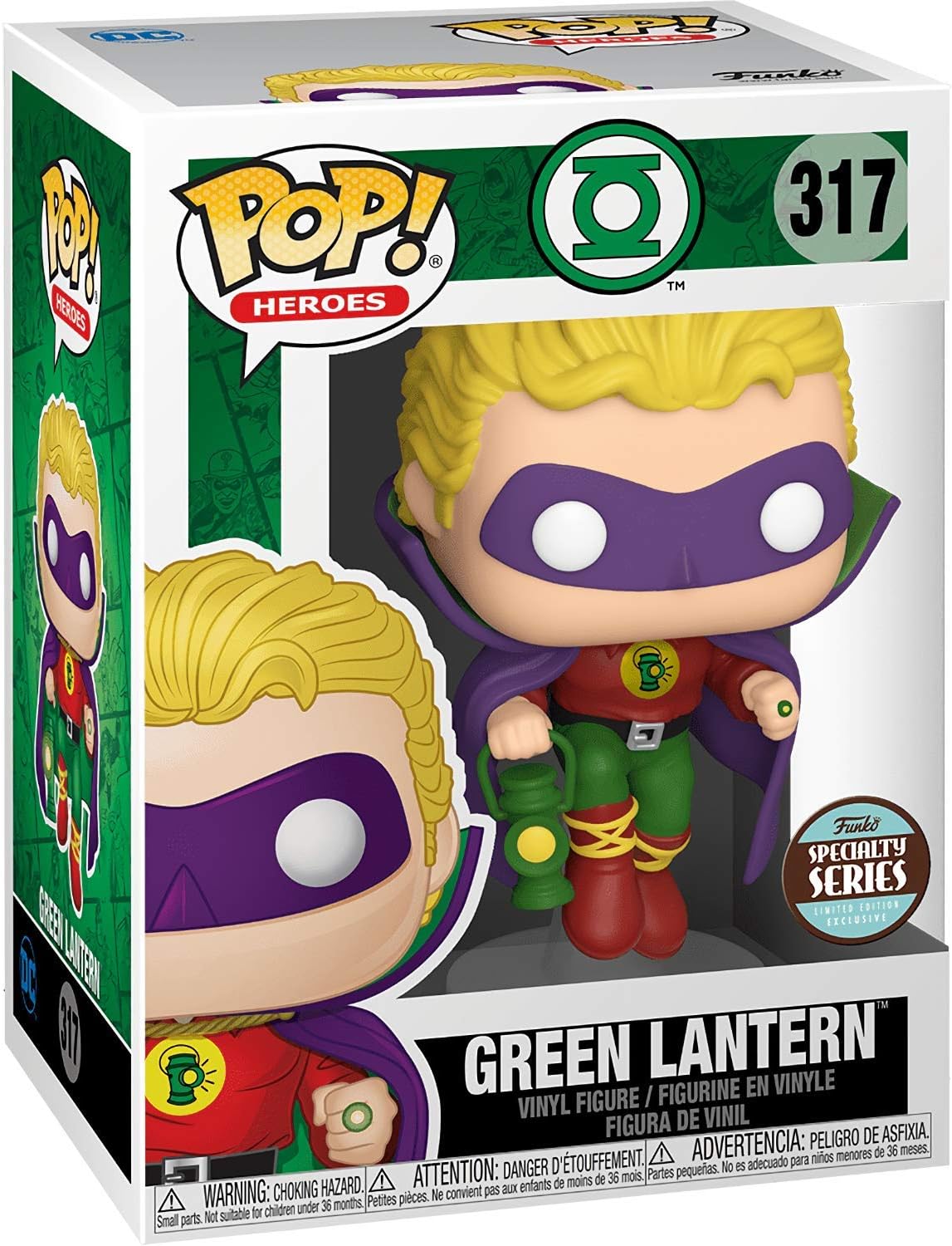 Green Lantern (Special Series): Pop! Heroes Vinyl Figure Bundle with 1 Compatible 'ToysDiva' Graphic Protector (317-45908 - B)