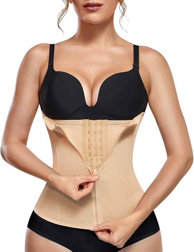 SHAPELLX Body Gainant Dos Bas Pour Femme, Contrôle Du Ventre, Sans Couture, Rehausseur De Fessier, Cuisse, Amincissant, A2-skin, 5XL/6XL