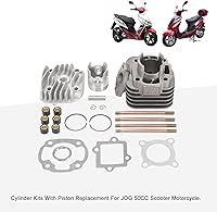 Vista 5 de Juego de cilindros Goofit con pistón de 10 mm para Yamaha Jog, Zuma, Vino, 2 Tiempos de 50cc, Scooter, Minarelli, Motor 1E40QMB