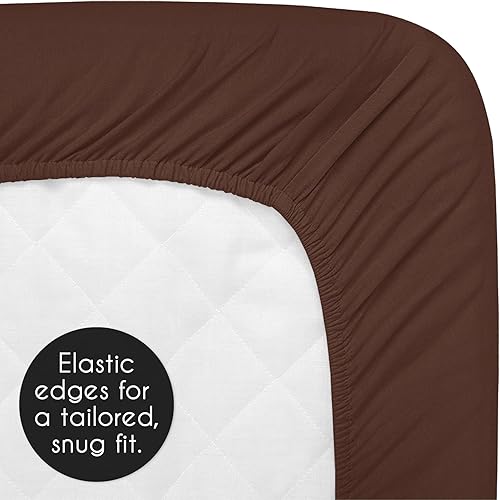 Miniatura 4 de Sweet Jojo Designs Sábana bajera ajustable para cuna de bebé, bebé, habitación de recién nacido, colchón portátil y juego con estampado de herradura