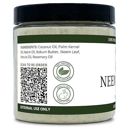 Miniatura 9 de Aceite orgánico de mantequilla de neem y coco aceite de neem hoja de neem aceite de marula mantequilla de kokum romero para pieles sensibles picazón