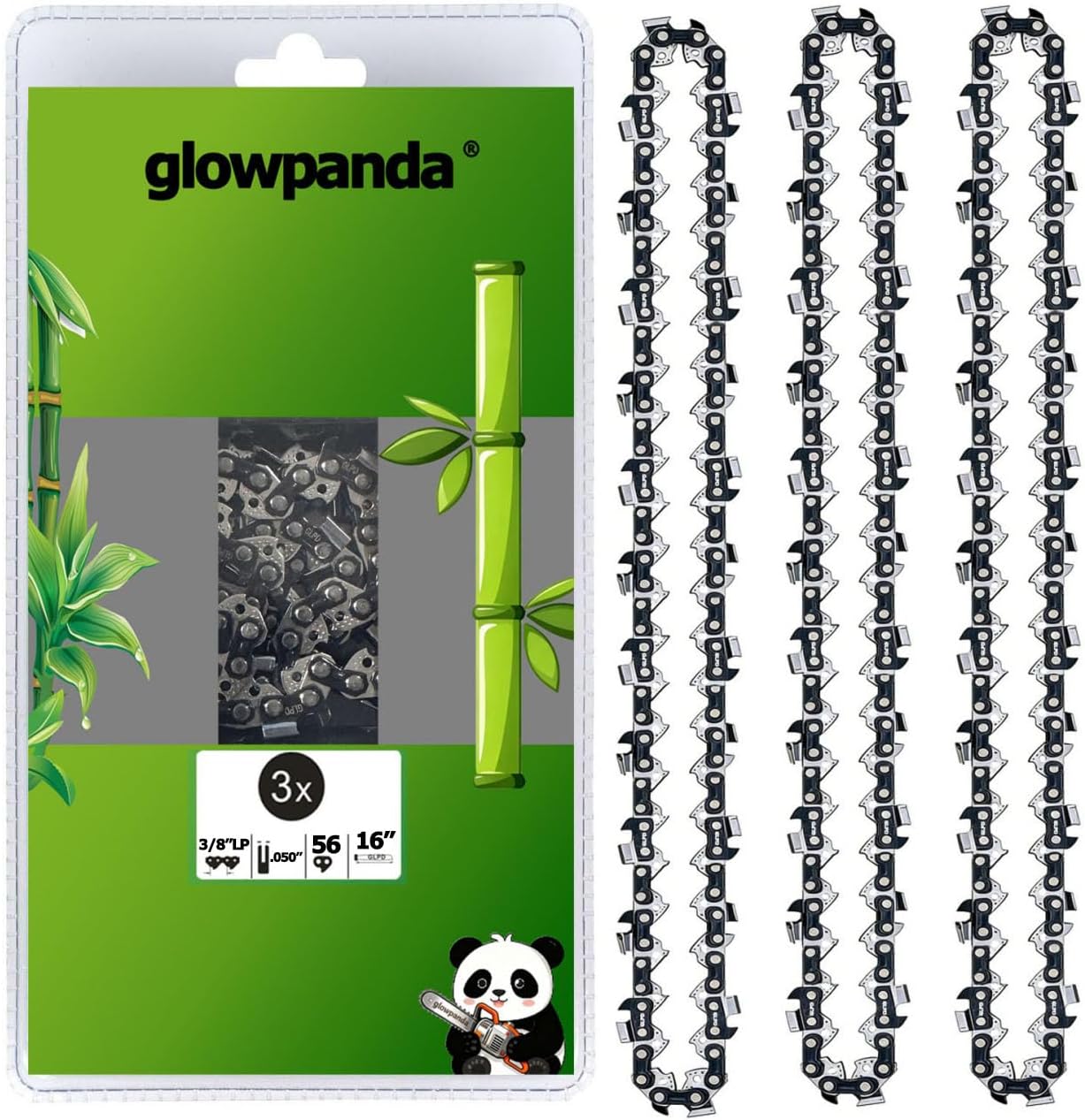 18 Inch Chainsaw Chain .325" Pitch .063" Gauge 68 Drive Links Fits for STIHL (PRE 2023 .063" Gauge) MS250, MS251 and More,V68 (3 chainsaw chains)