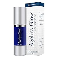 Vista 1 de BioTrust Ageless Glow Anti Aging Moisturizer, Skin Brightening Serum with Vitamin C and Hyaluronic Acid, Plant-Based, Naturally Derived Facial Serum
