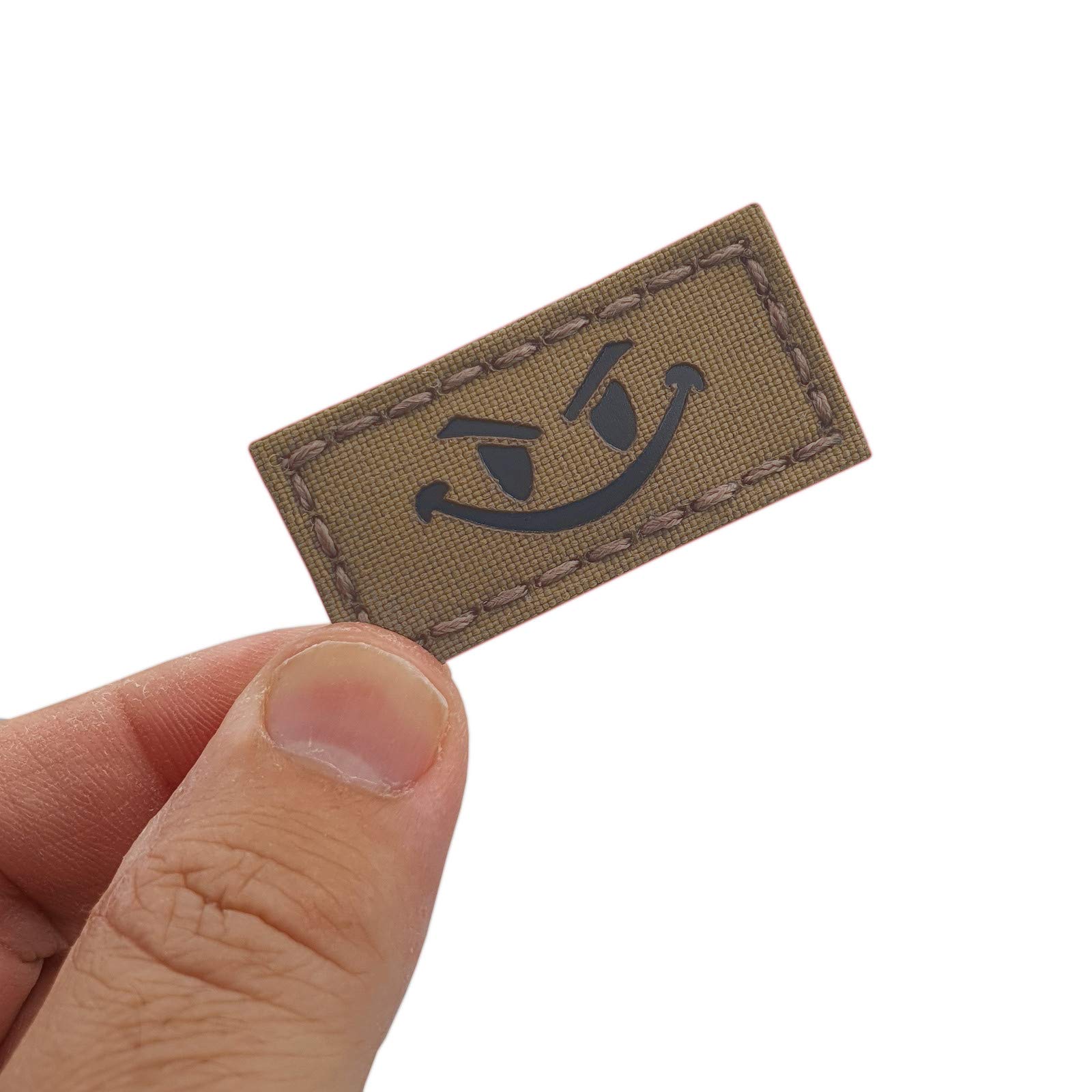 Tiny Evil 1x2 Lasercut Patch (IR,Coyote Brown)