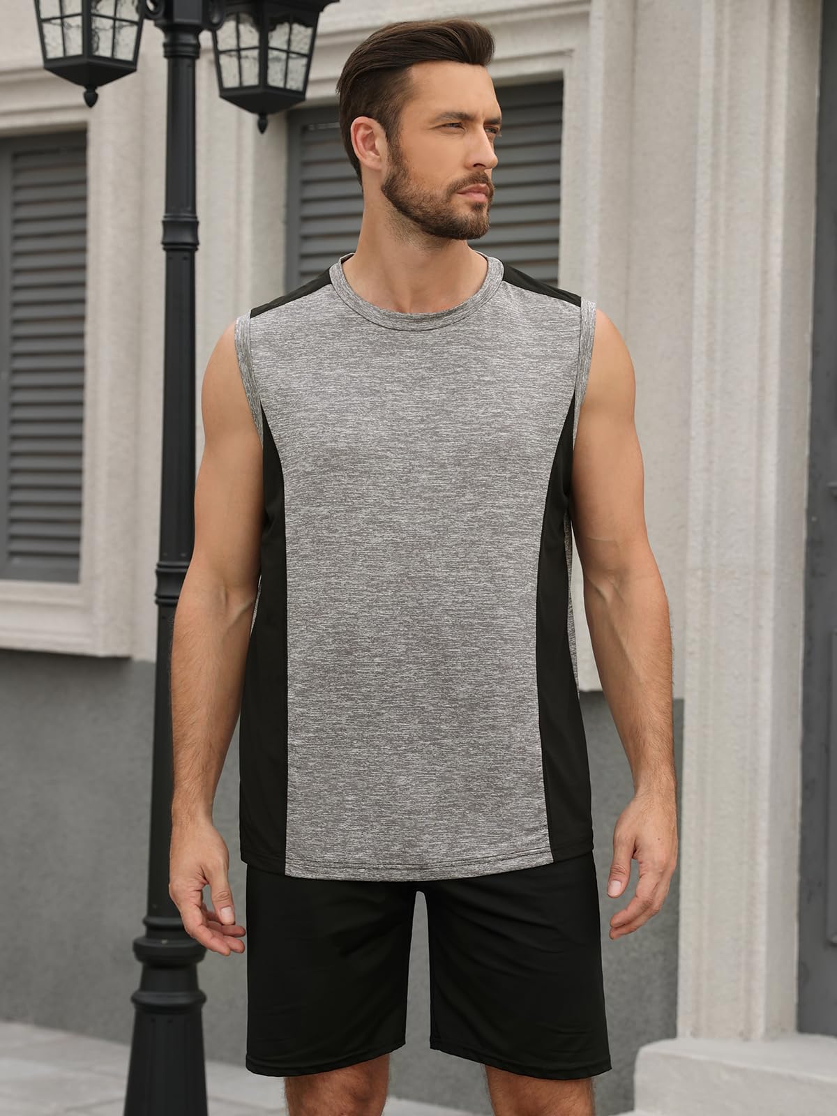 1/4er Pack Herren Workout Tank Tops Ärmellose Schnelltrocknende Gym Muskel Shirts