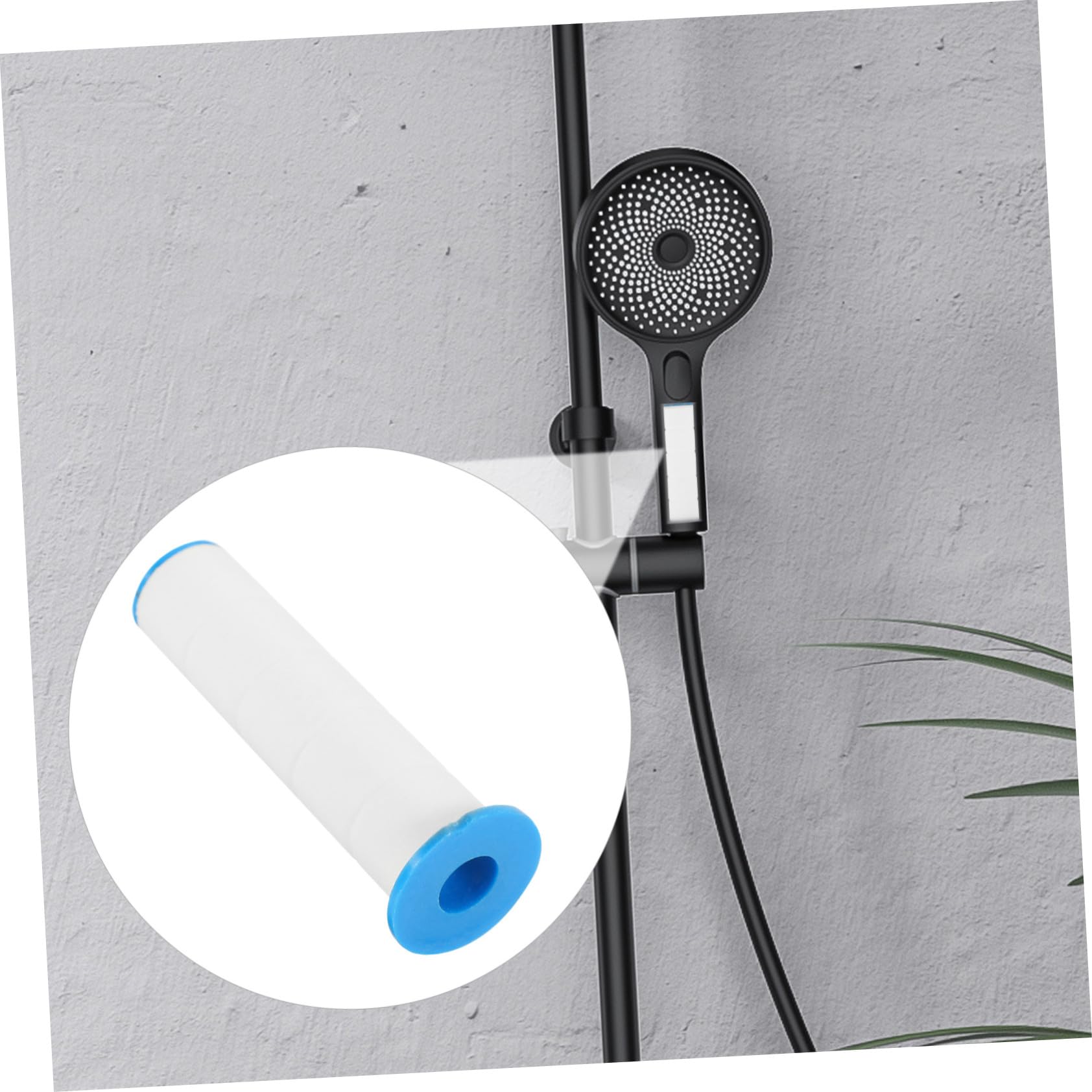 6 filtros de cabezal de ducha de alta presión, cartuchos de algodón PP reemplazables para una fácil limpieza y sistema de filtración de agua pura de baño para una experiencia de ducha similar al spa