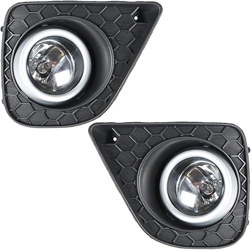 Miniatura 3 de 2 luces antiniebla de repuesto para Accord Coupe 2013-2015 lente transparente con bombillas y biseles de conducción antiniebla lado izquierdo y