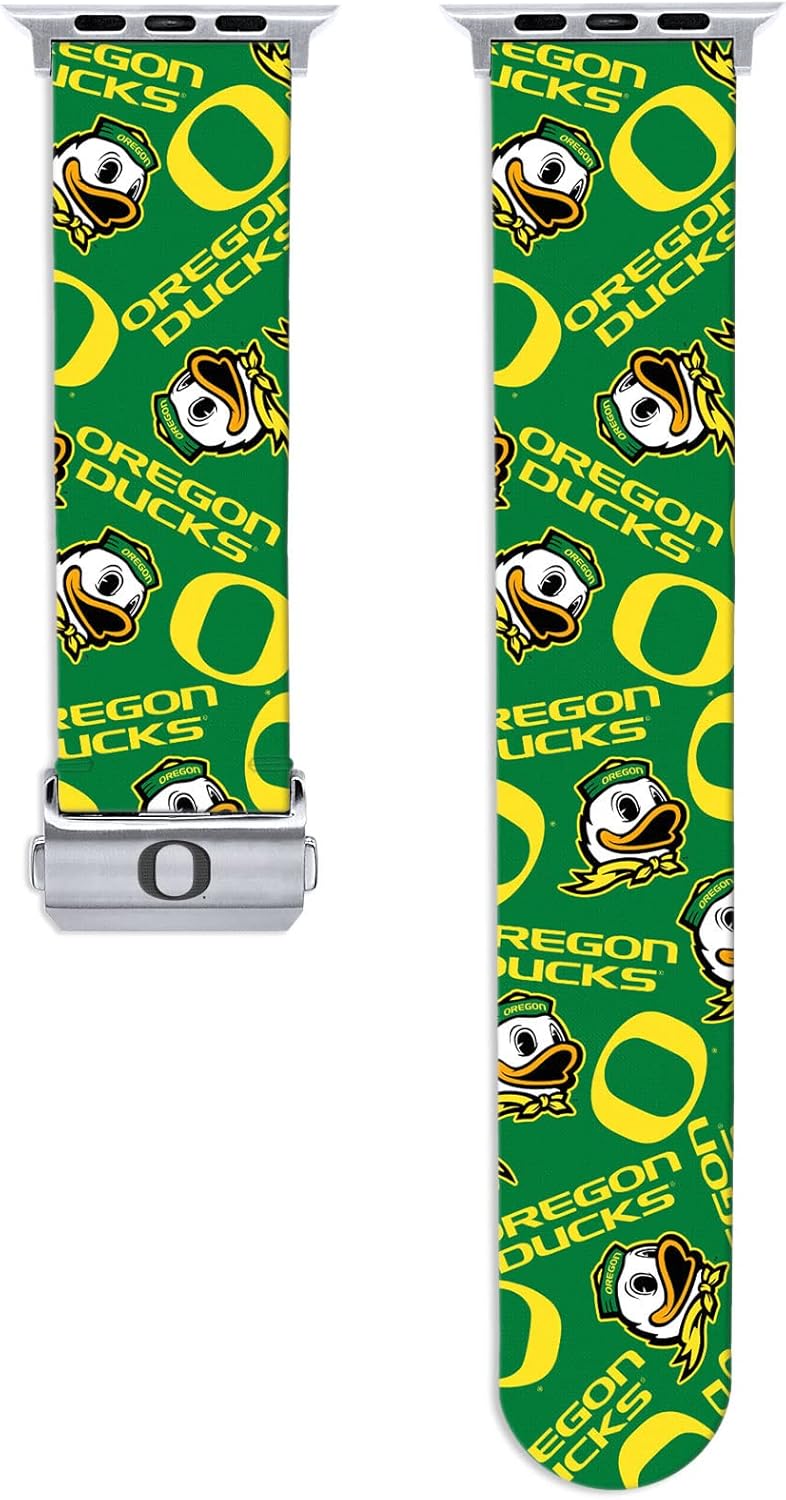 Affinity Bands Oregon Ducks Signature Series Watch Band Compatible with Apple Watch