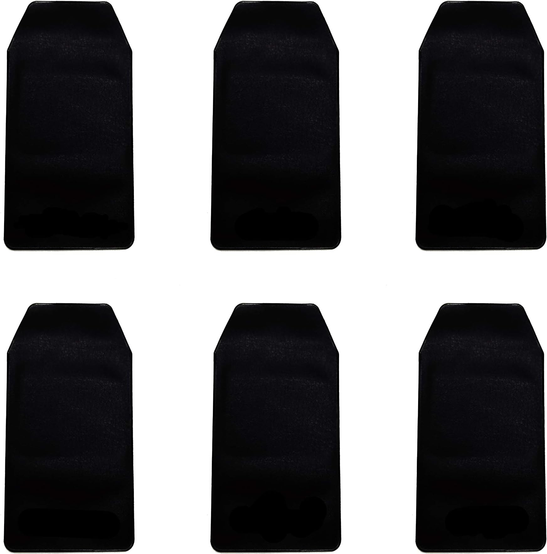 6 Pcs Black Vinyl Pocket Protector, for Pen Leaks,for School Hospital Office