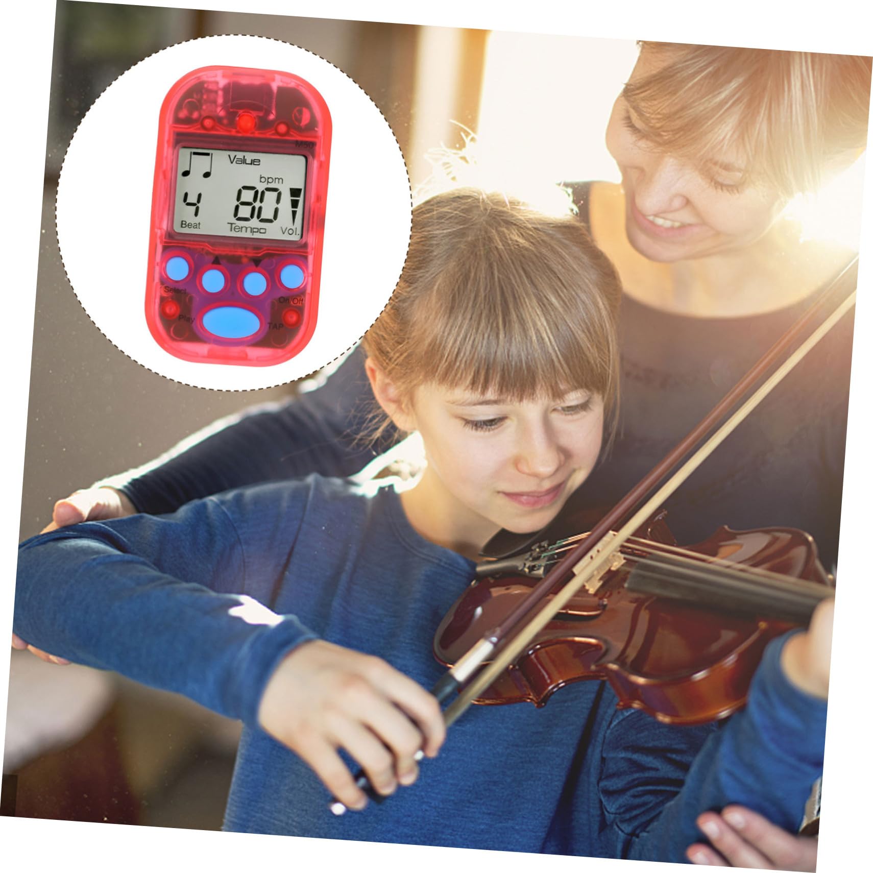 Toyvian 5stücke Tragbares Elektronisches Für Gitarre Klavier Und Violine Mini Lcd Transparent Leicht Und Multifunktional Für Musiker Und Musikschüler