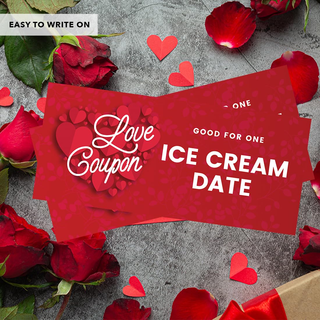 Amazon.com: Andaz Press Red Hearts Good For One Love Coupons for