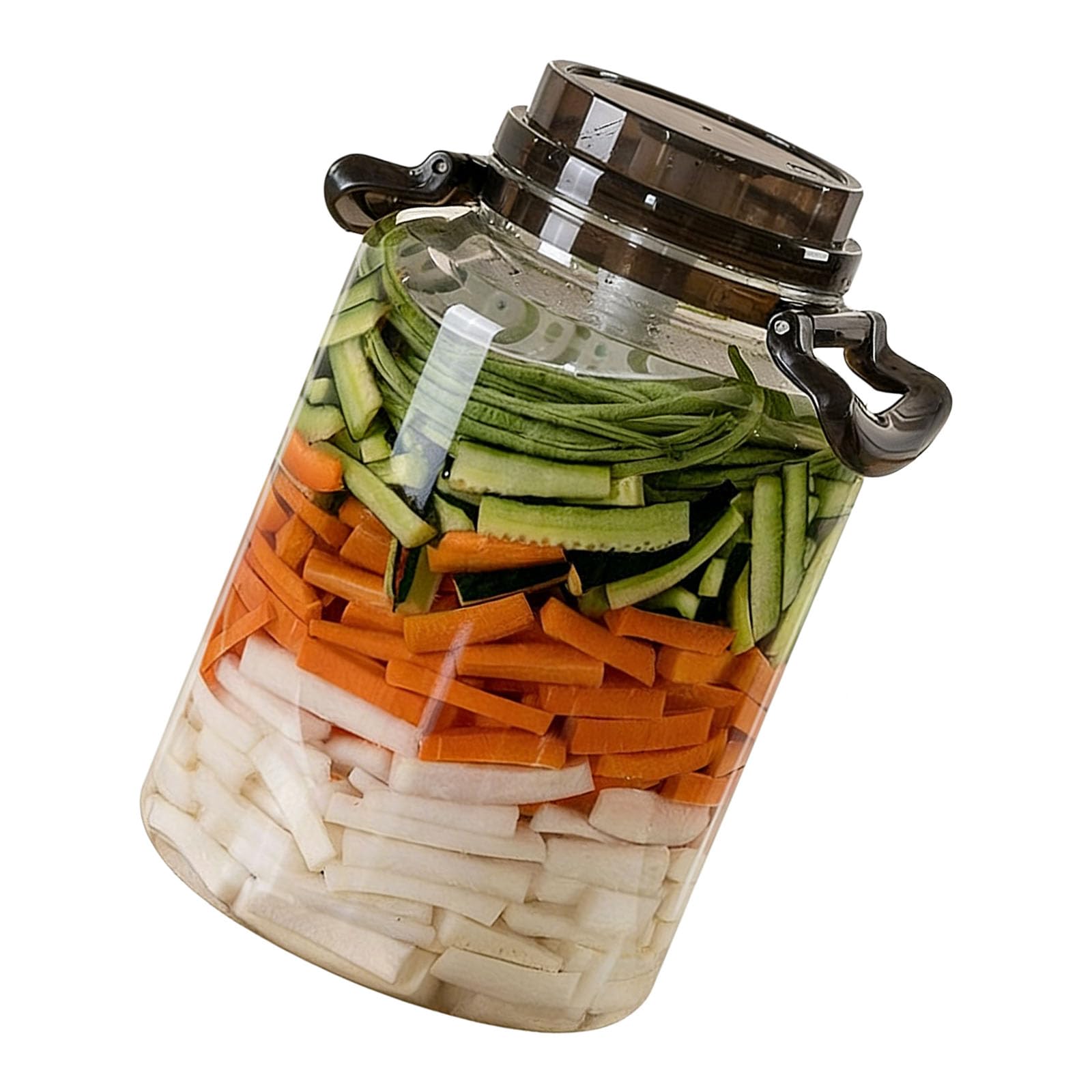 Kaeltsyn Food Grade Storage Container Large Capacity Sealing Jar for Pickles Dry Goods and Kitchen Organization Large Capacity Store Planner
