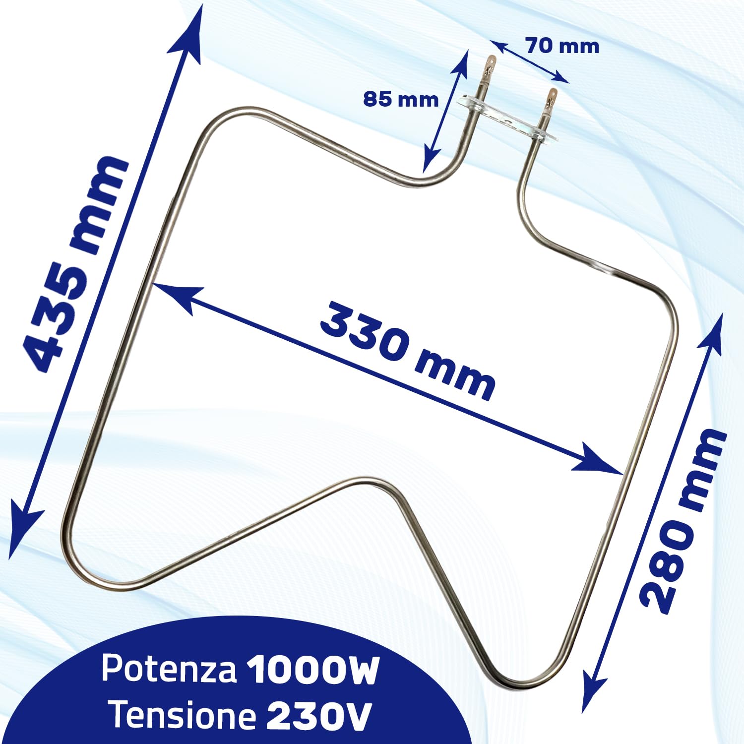 Circolare Resistenza Forno 230V 2000W con Codice Originale