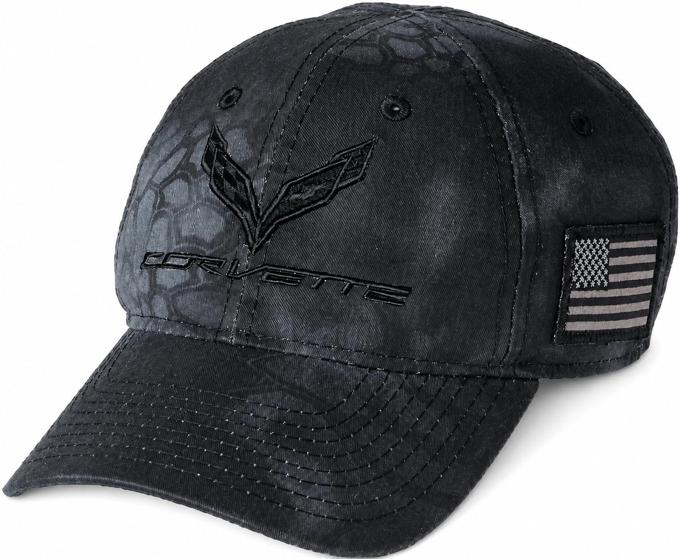 C7 Corvette Camo Hat with USA Flag - from the American Legacy Collection
