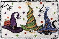 Vista 22 de ZFFLYH Kits de gancho de pestillo para alfombras DIY de bordado sin terminar para niños/adultos con patrón de lienzo impreso, 52X38cm Girasol