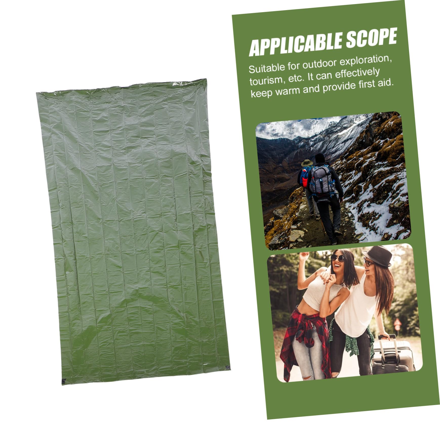 Kisangel 5 Sätze Notfall Schlafsack Aluminiumfolie mit Tragetasche Kompakter Ultraleichter Schlafsack für Camping Trekking und Outdoor Aktivitäten zur Körpertemperaturkontrolle Notfällen