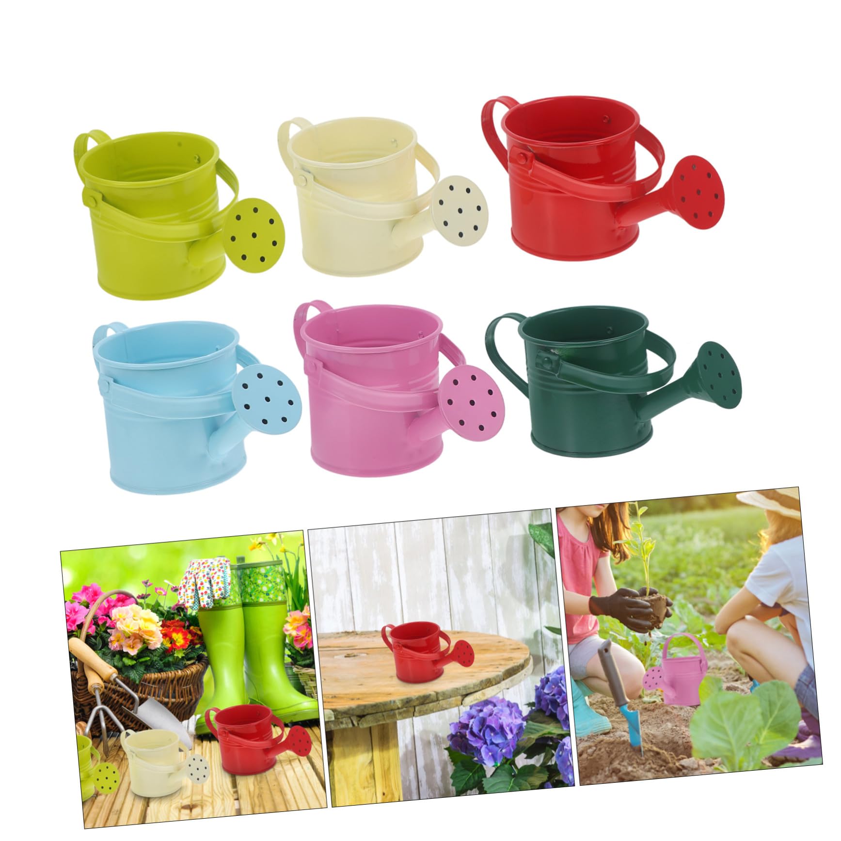 Regadera de Hierro para Jardín, Paquete de 6 Piezas