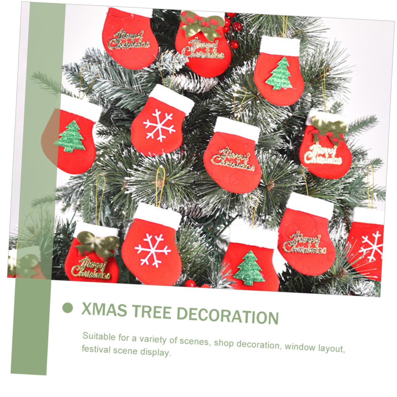 LABRIMP 64 Pz Ciondolo Natalizio Fai da Te di Natale Calza appesa per Le Vacanze Decorazioni Natalizie scrivania Pendenti Natalizi Il Forniture Natalizie addobbi Natalizi