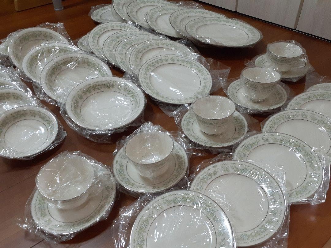 Amazon.co.jp: NORITAKE IVORY CHINA 34 Piece Set : Home & Kitchen