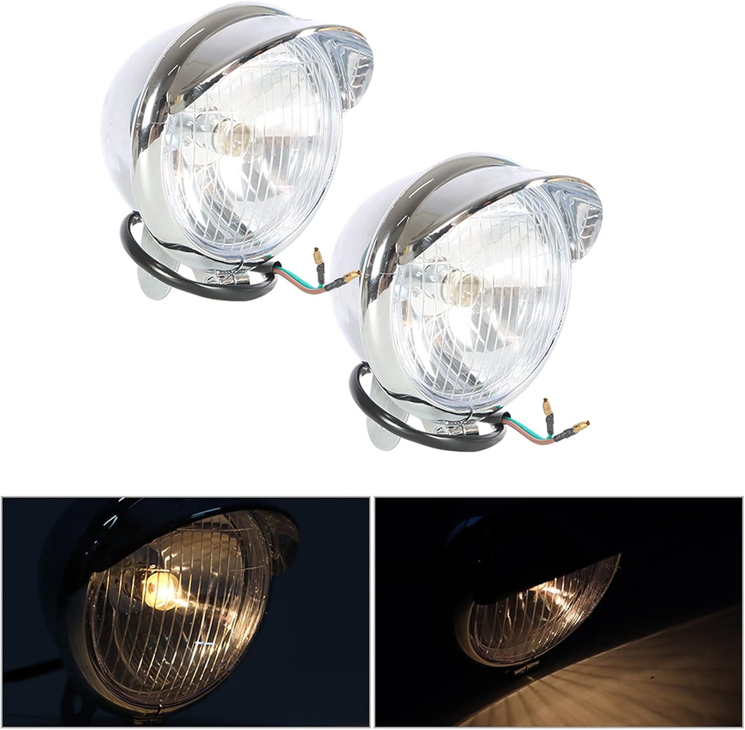 LABLT Motorcycle Passing Driving Spot Fog Light Turn Signal Light Bar with Bracket Set