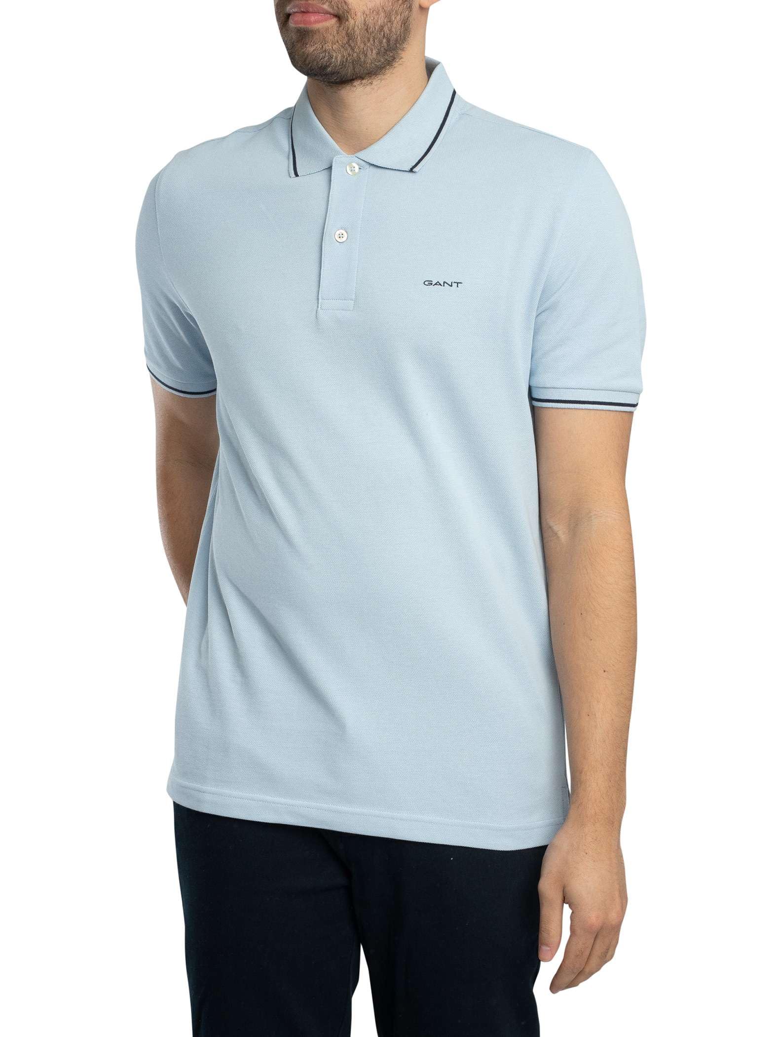 Gant Herren Tipping Pique Polohemd – Bild 2