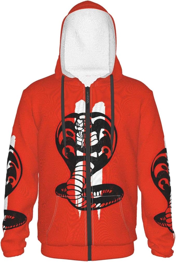 Cobra kai zip hoodie Clearance