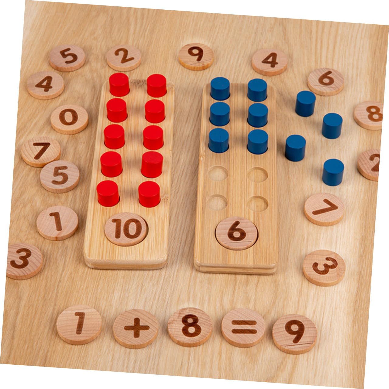 iplusmile Juguete de Madera para Contar, Juego de 10 Piezas, Niños